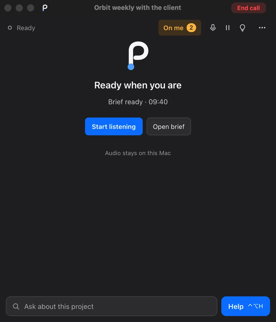 Pacenote: Before you start
