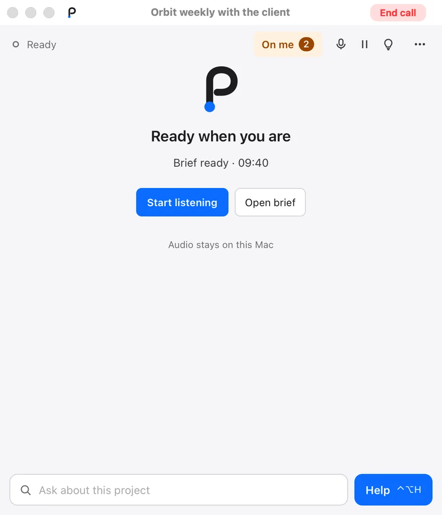 Pacenote: Before you start